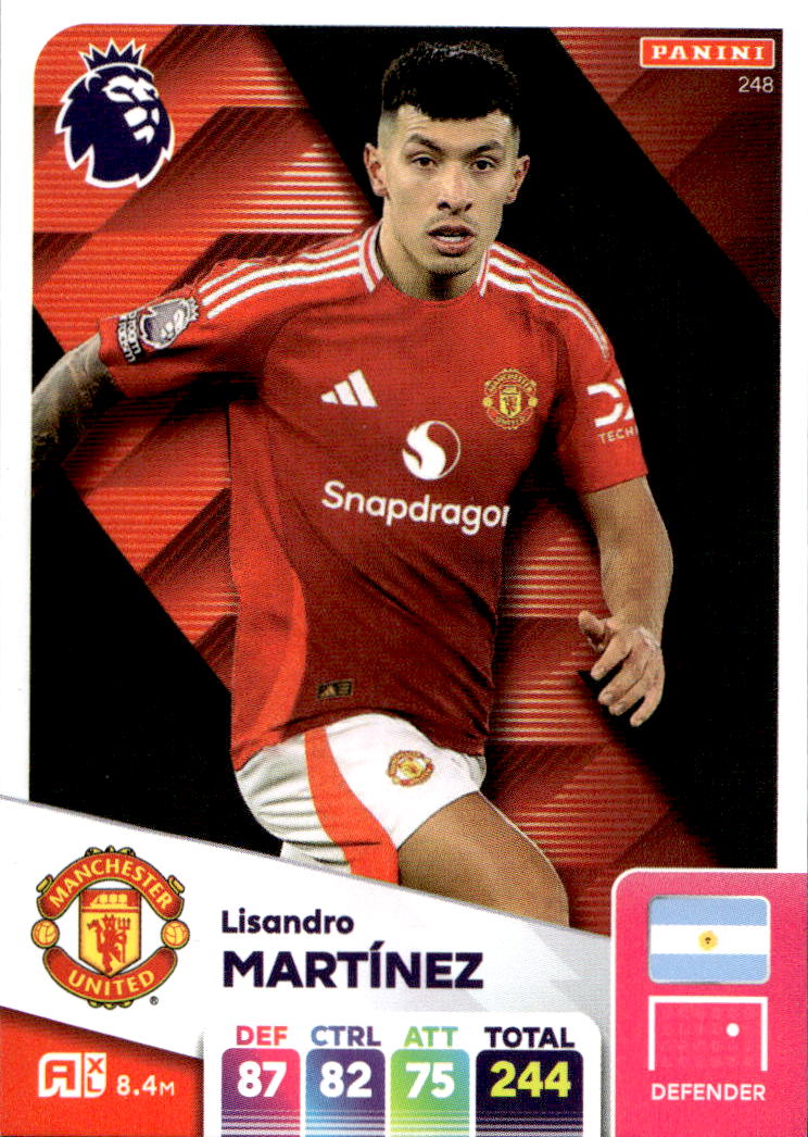 LISANDRO MARTINEZ 2025 Panini Adrenalyn XL Premier League