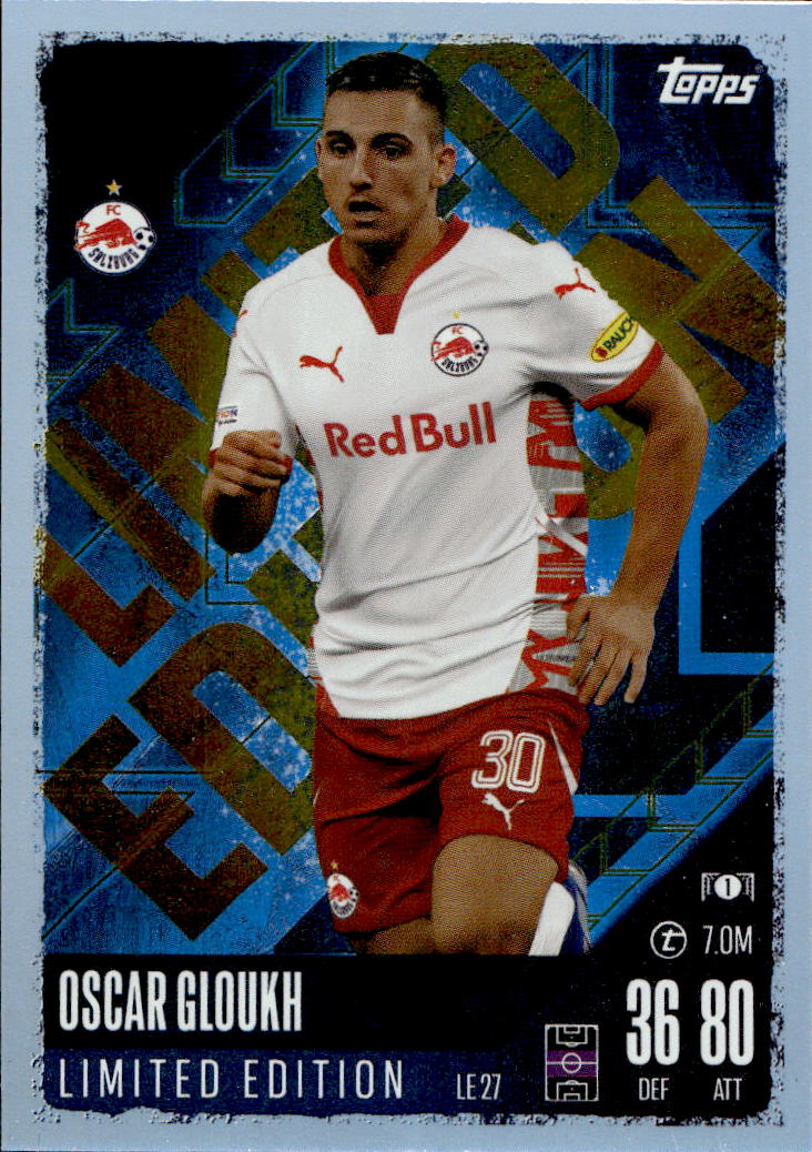 Limited Edition OSCAR GLOUKH 24-25 Match Attax UCL