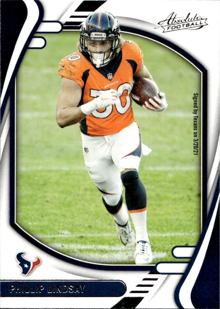 PHILLIP LINDSAY 2021 Panini Absolute Football