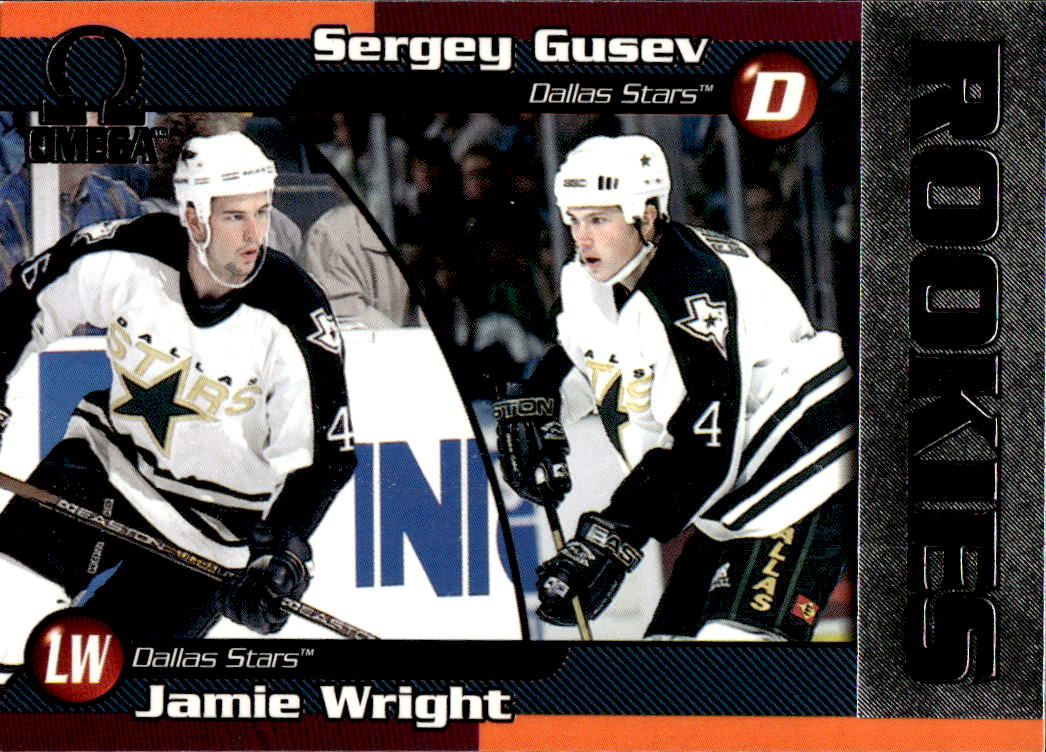 Rookies JAMIE WRIGHT/SERGEY GUSEV 98-99 Pacific Omega