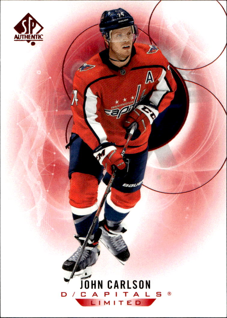 Limited Red JOHN CARLSON 20-21 UD SP Authentic