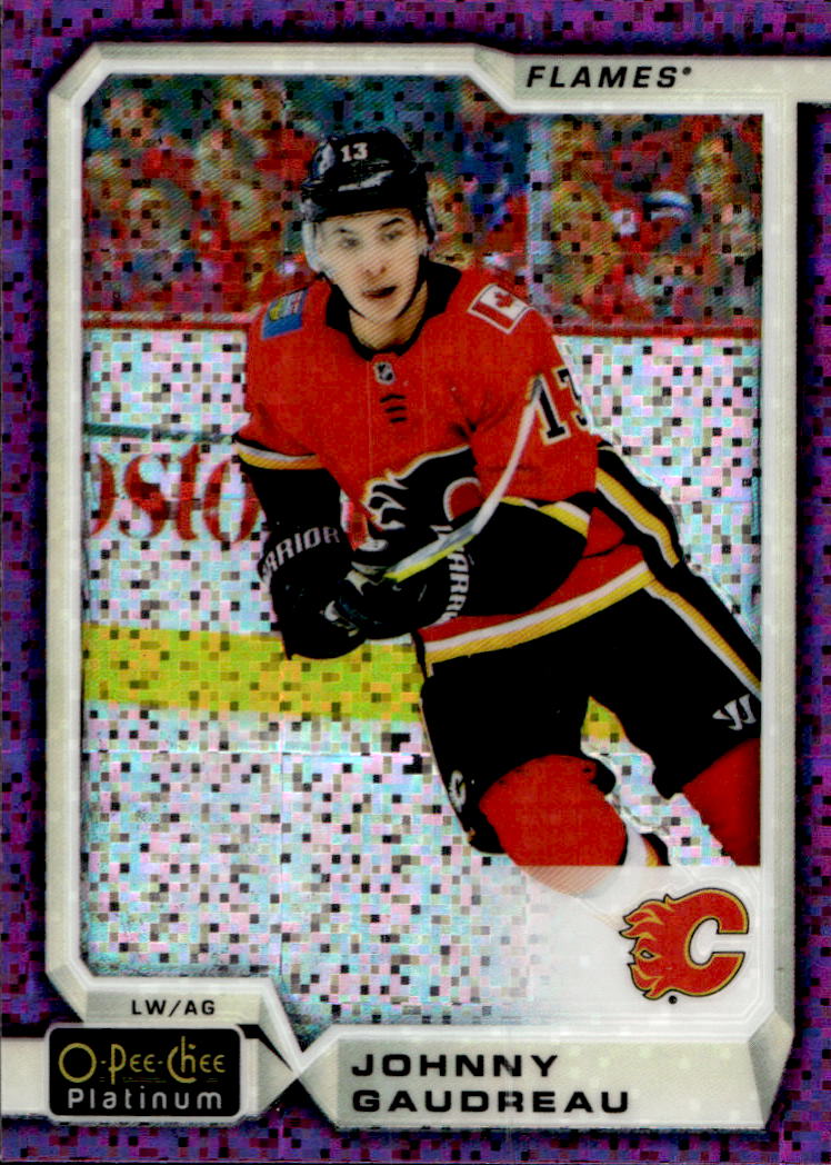 Violet Pixels JOHNY GAUDREAU 18-19 UD O-Pee-Chee OPC Platinum