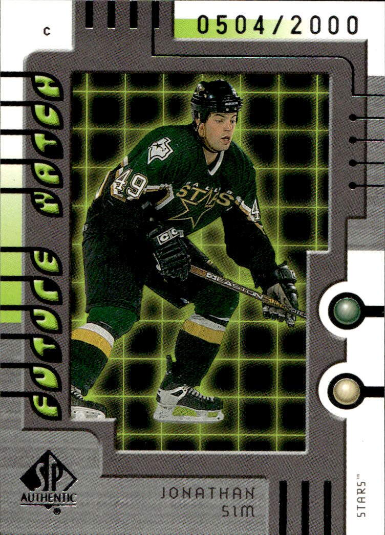 Rookie Future Watch JONATHAN SIM 99-00 UD SP Authentic /2000