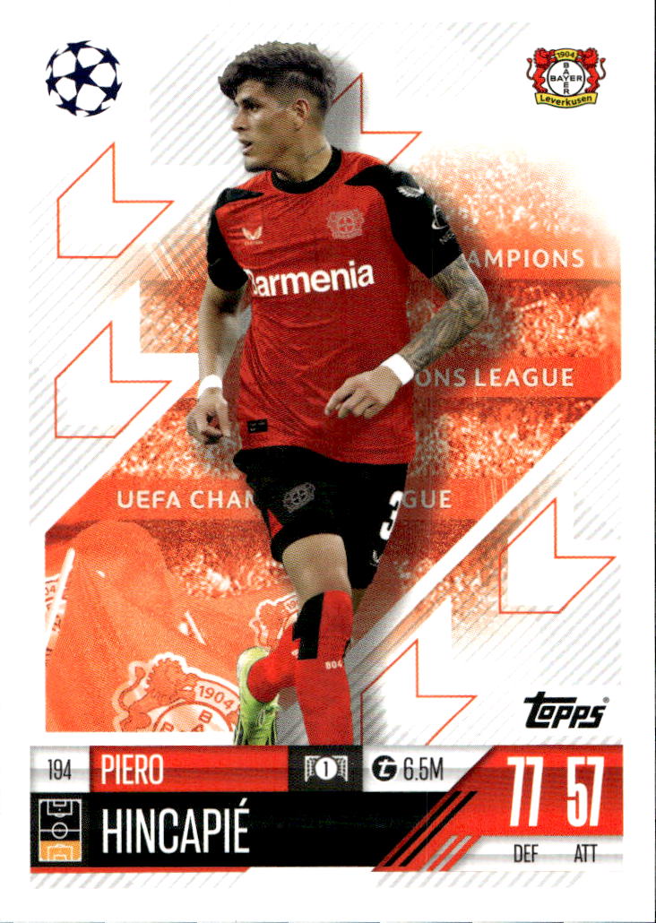 PIERO HINCAPIE 24-25 Match Attax UCL