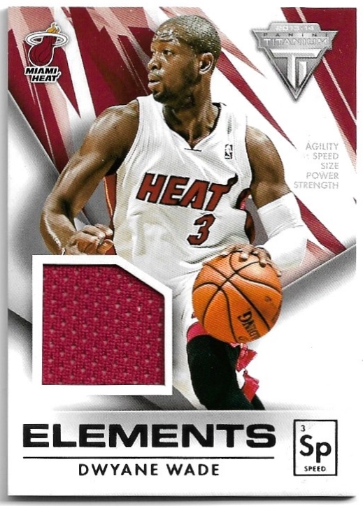 Jersey Elements DWYANE WADE 13-14 Panini Titanium Basketball