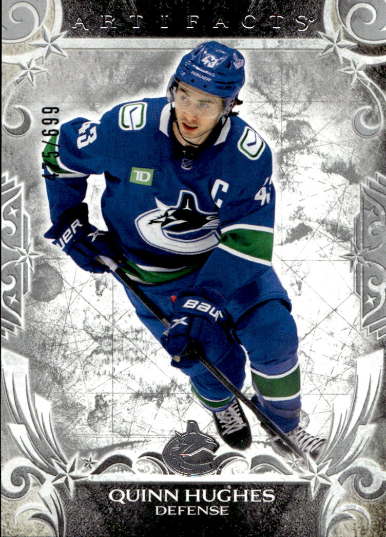 Silver QUINN HUGHES 24-25 UD Artifacts /699