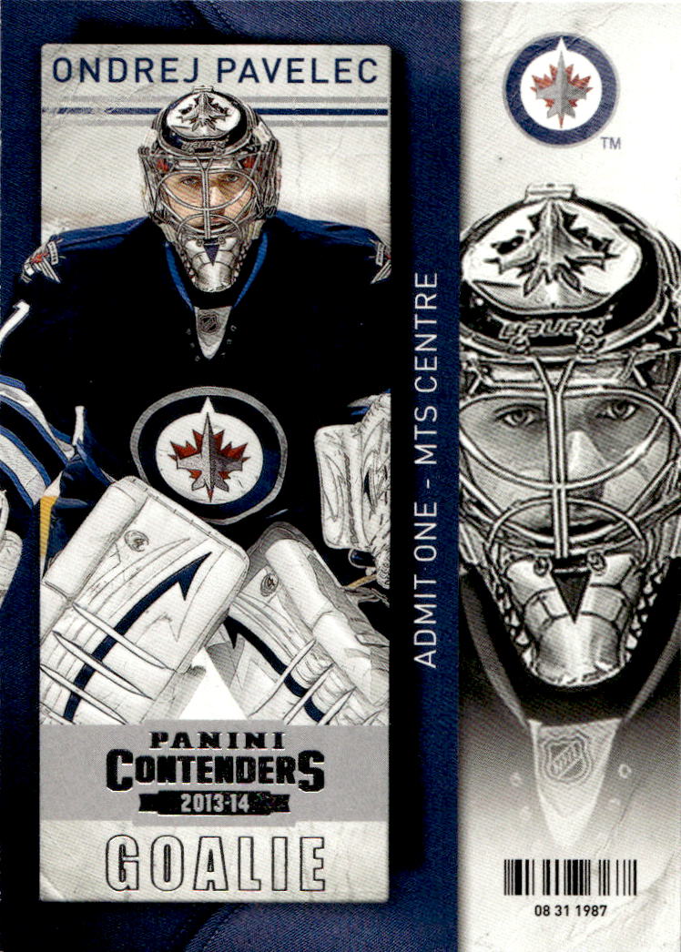 ONDŘEJ PAVELEC 13-14 Panini Contenders Hockey (světlé růžky)