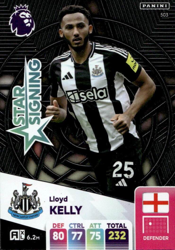 Star Signing LLOYD KELLY 2025 Panini Adrenalyn XL Premier League