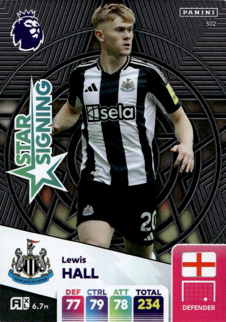 Star Signing LEWIS HALL 2025 Panini Adrenalyn XL Premier League