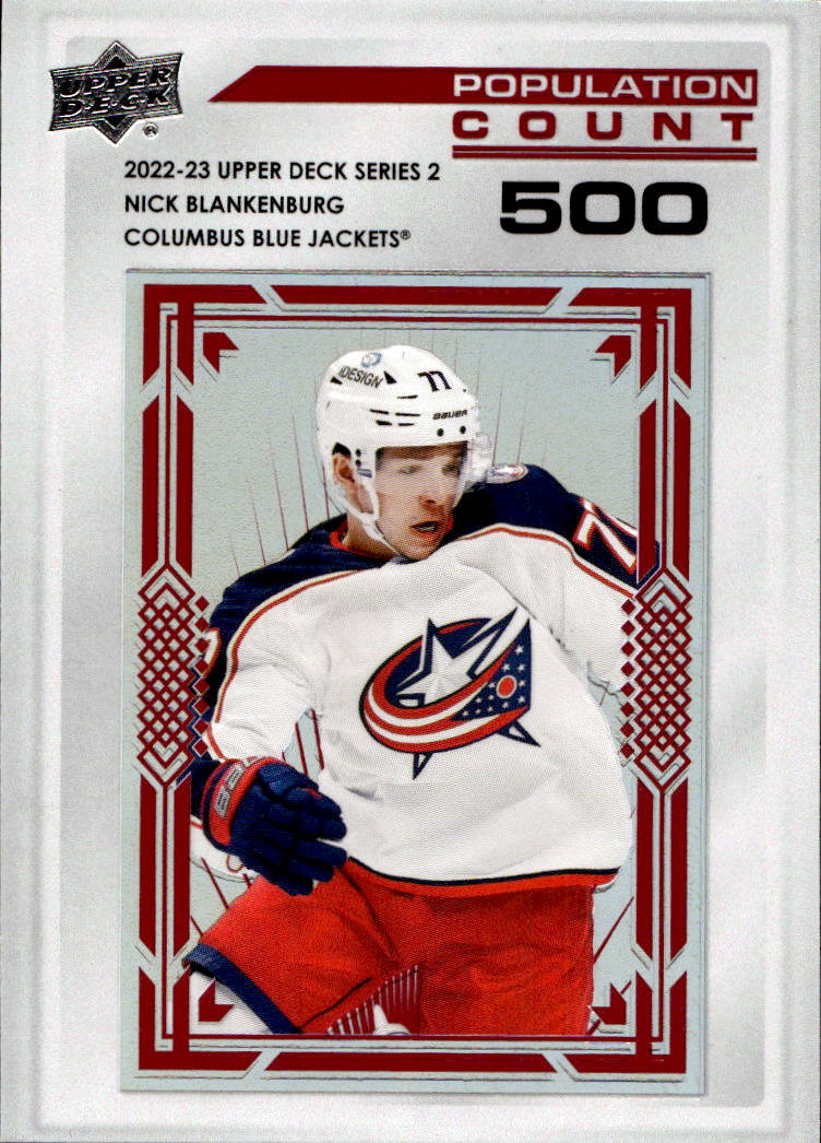 Rookie Red Population Count NICK BLANKENBURG 22-23 UD Series 2 /500