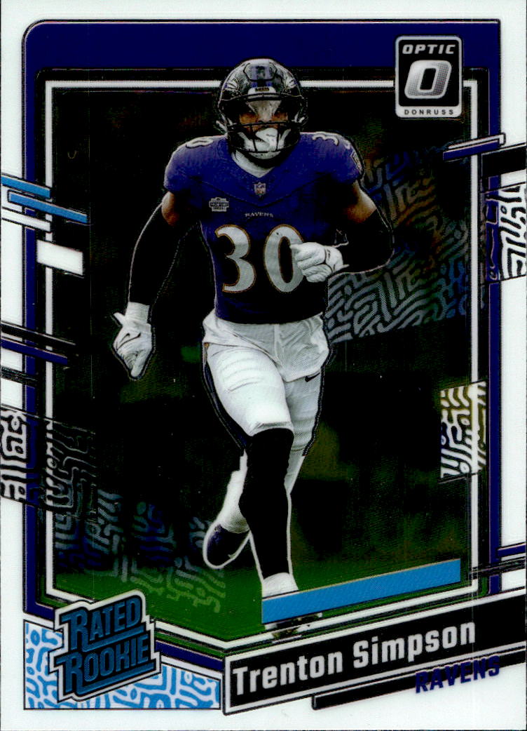 Rated Rookie TRENTON SIMPSON 2023 Panini Donruss Optic Football