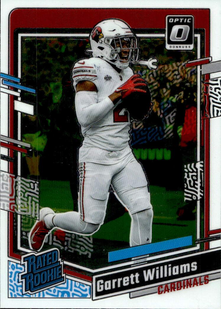 Rated Rookie GARRETT WILLIAMS 2023 Panini Donruss Optic Football