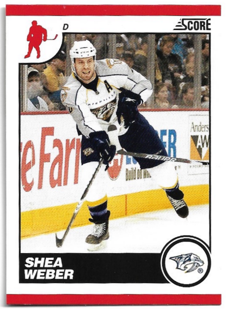 SHEA WEBER 10-11 Panini Score