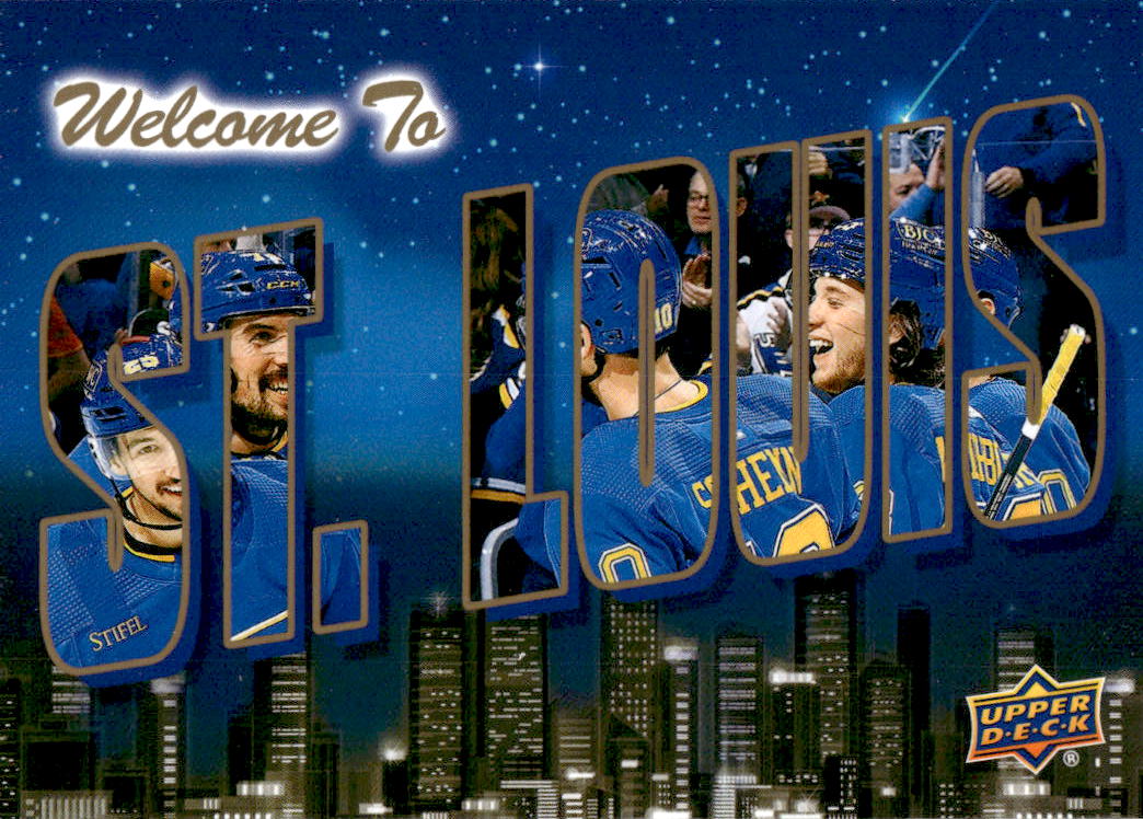 Gold Welcome to ST. LOUIS BLUES 22-23 UD Series 2