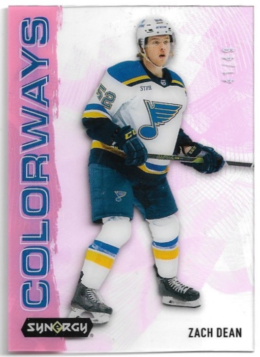 Rookie Pink Neon Colorways ZACH DEAN 24-25 UD Synergy /49