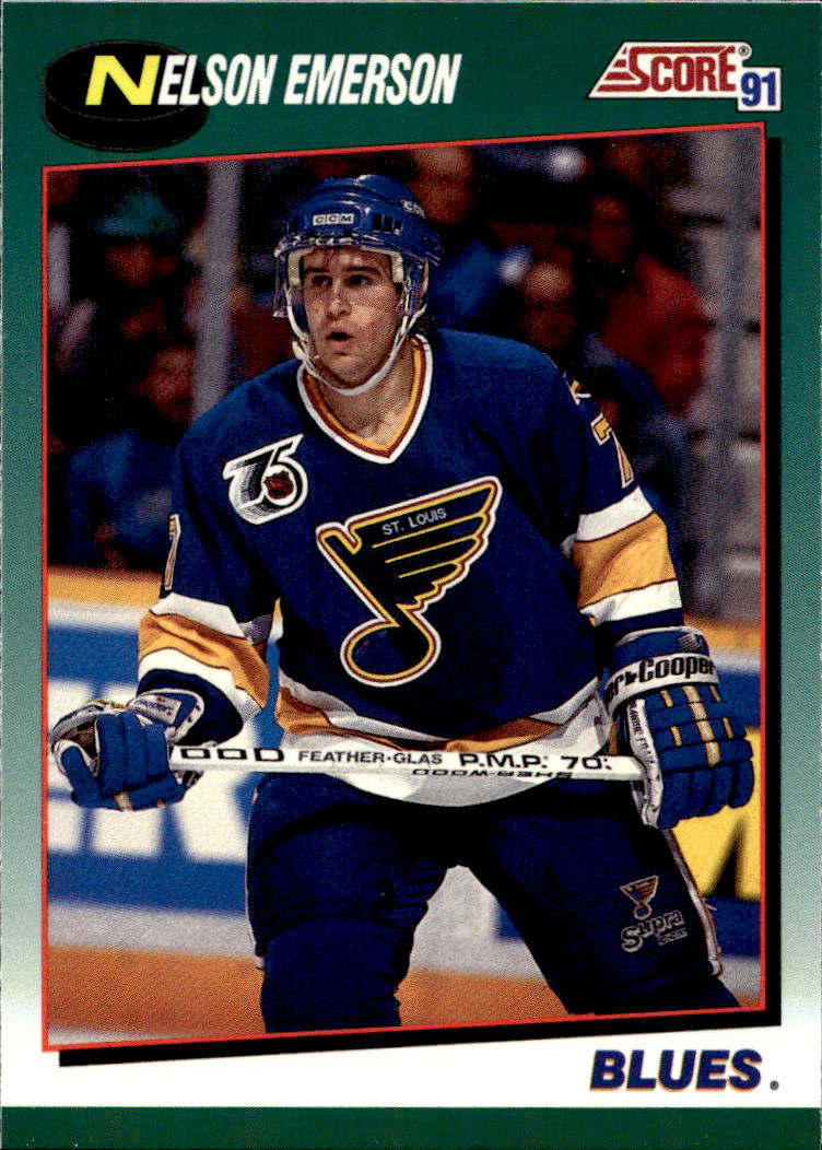 NELSON EMERSON 91-92 Score Rookie and Traded