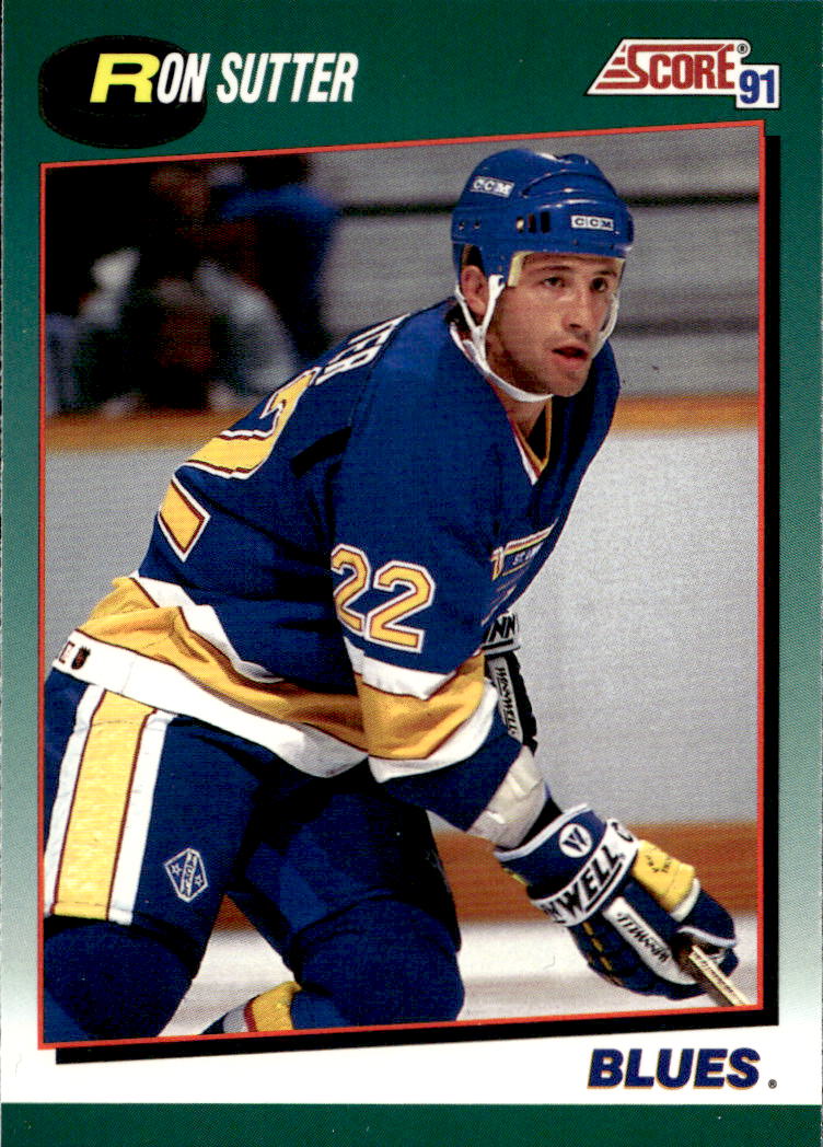 RON SUTTER 91-92 Score Rookie and Traded