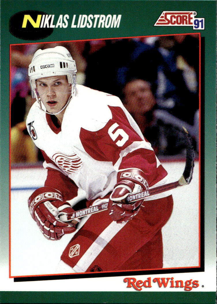 Rookie NICKLAS LIDSTROM 91-92 Score Rookie and Traded