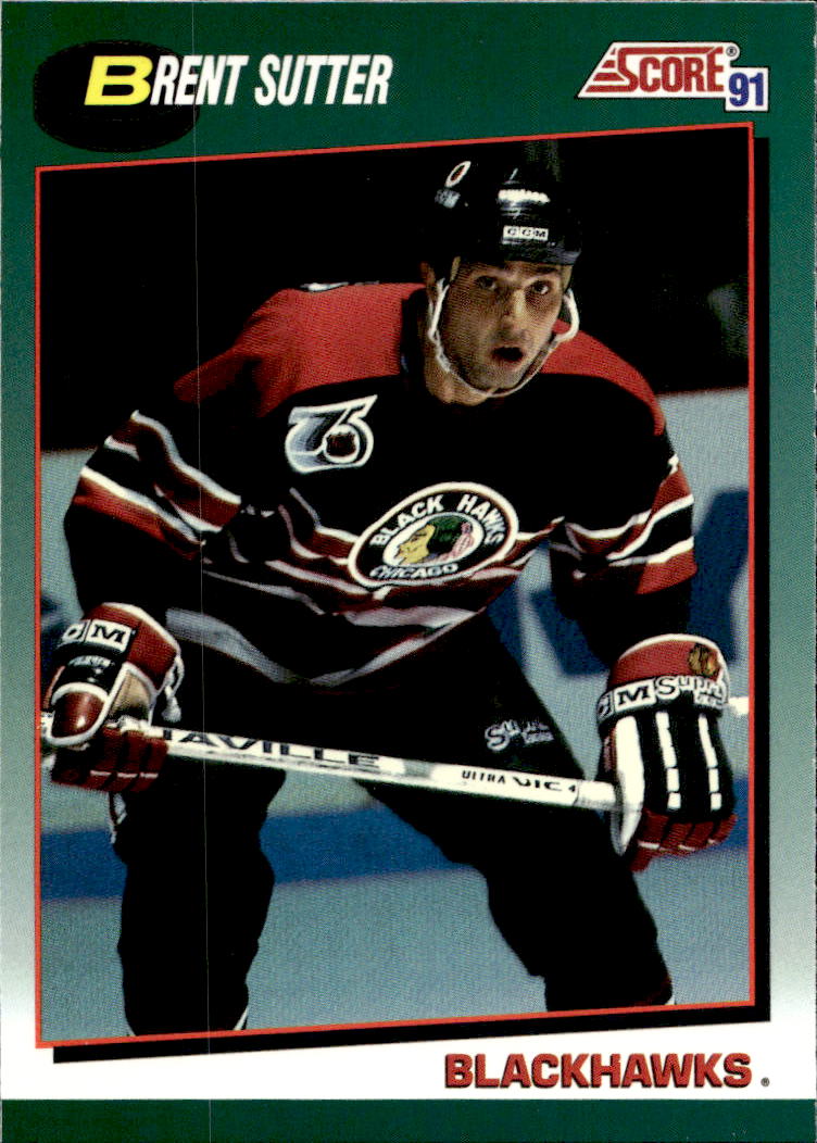 BRENT SUTTER 91-92 Score Rookie and Traded