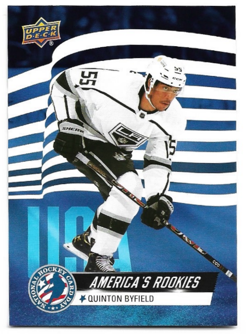 America's Rookies QUINTON BYFIELD 21-22 National Hockey Card Day USA