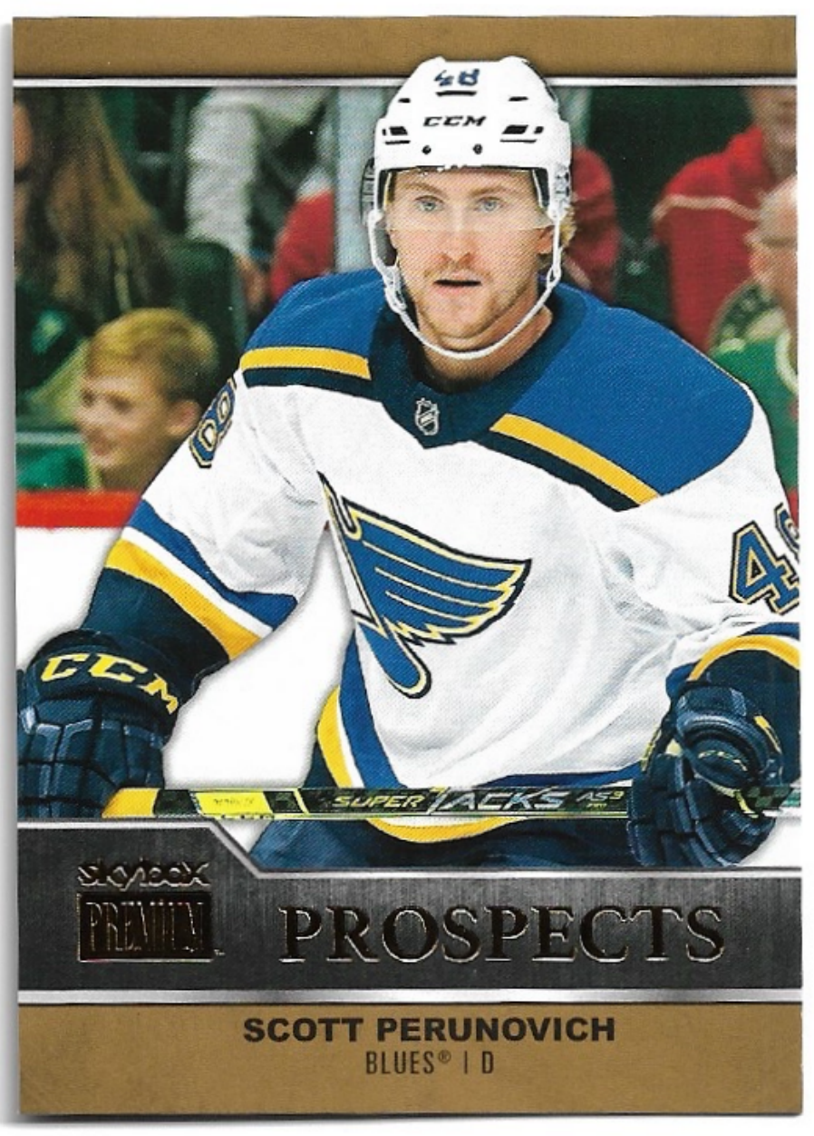 Rookie Skybox Premium Prospect SCOTT PERUNOVICH 21-22 UD Metal Universe