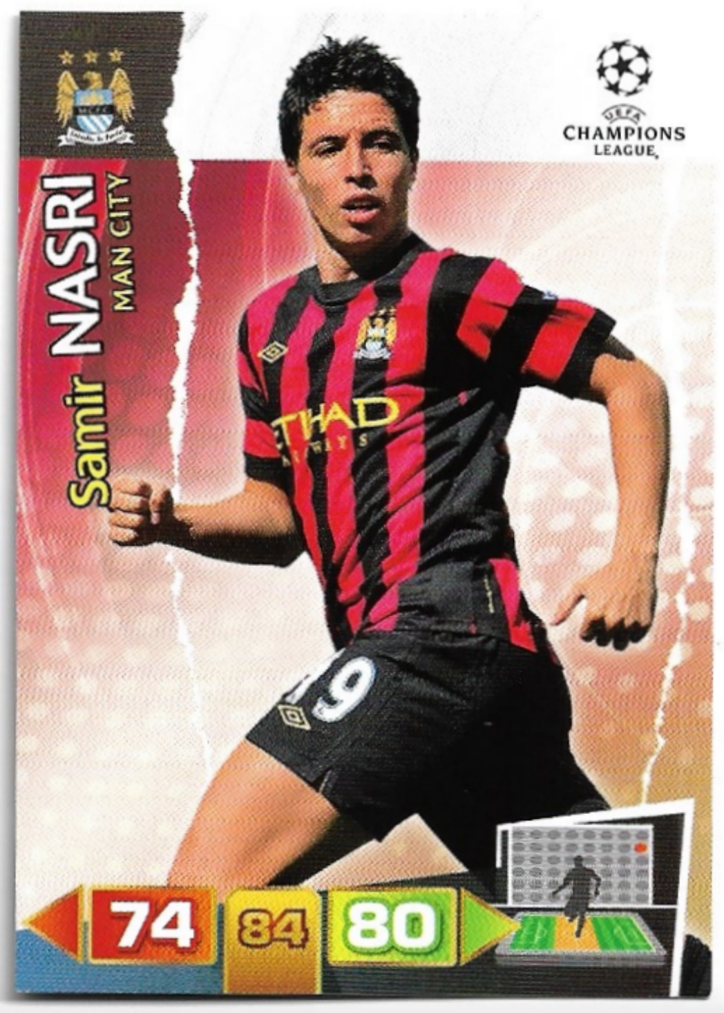 SAMIR NASRI 11-12 Panini Adrenalyn XL CL