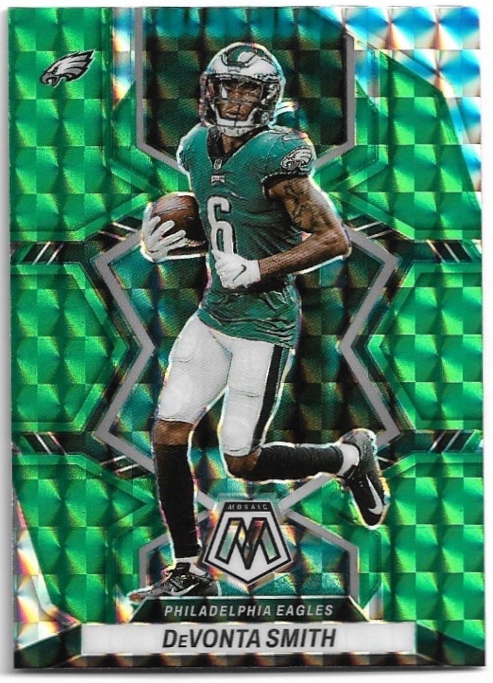 Green Prizm DEVONTA SMITH 2022 Panini Mosaic Football